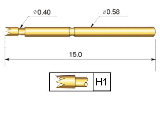 TP-058 Çap 0,58 mm Test Pinleri