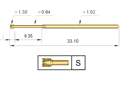 TP-102 Çap 1,02 mm Test Pinleri