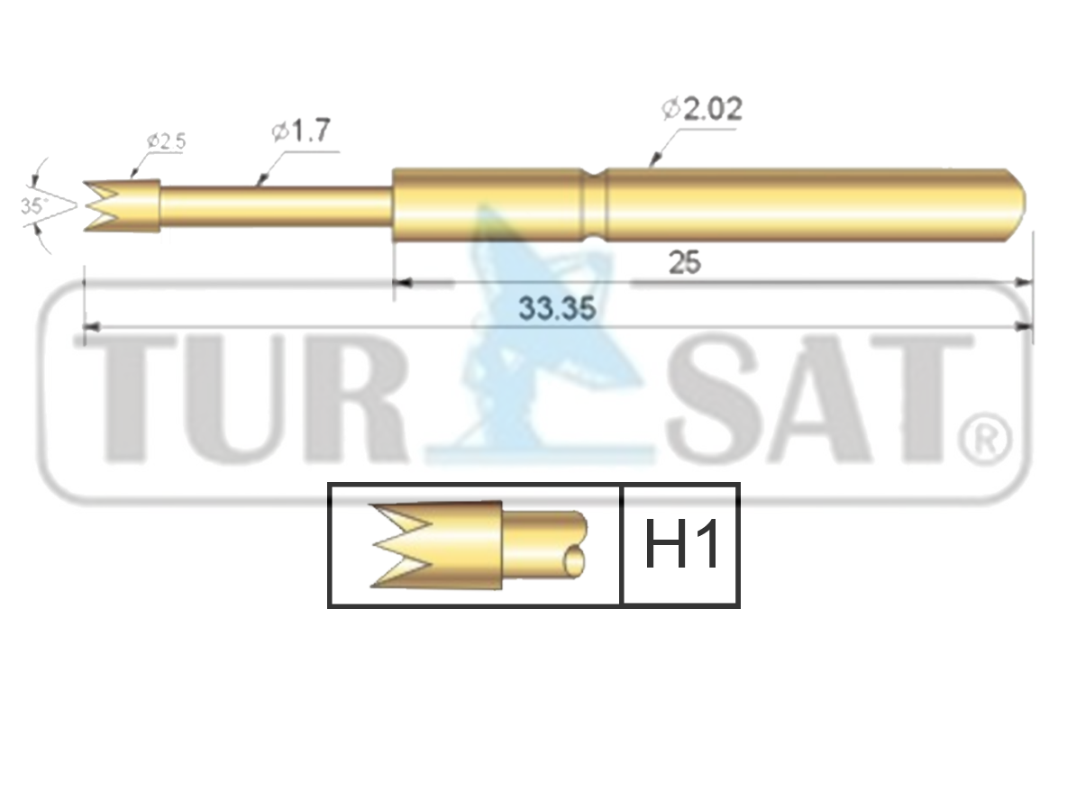 TP202-333-H1 Test Pini