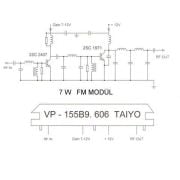 VP-155B9.606 Taiyo 7W FM Amplifier