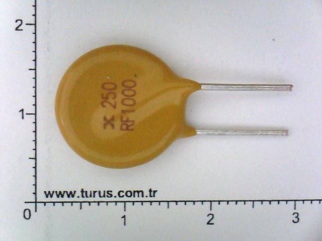 1 A 250V PPTC, PTC Sigorta  (RF250 -1000)
