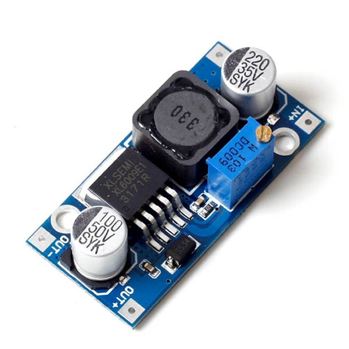 XL6009 Step Up DC DC Konvertör Giriş 3–32 VDC ► Çıkış 5–35 VDC (Ayarlanabilir)