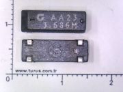 3,636 MHz Smd Kristal 4 Pin 4*12mm