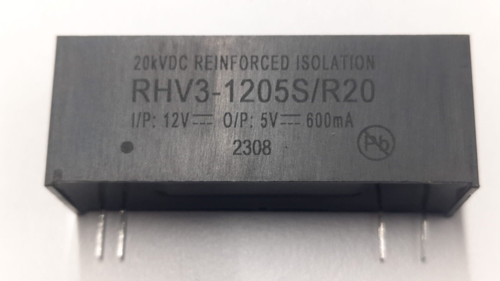 RHV3-1205S/R20 12VDC IN 5VDC OUT  3 WATT  Voltage-İsolation 20 kV