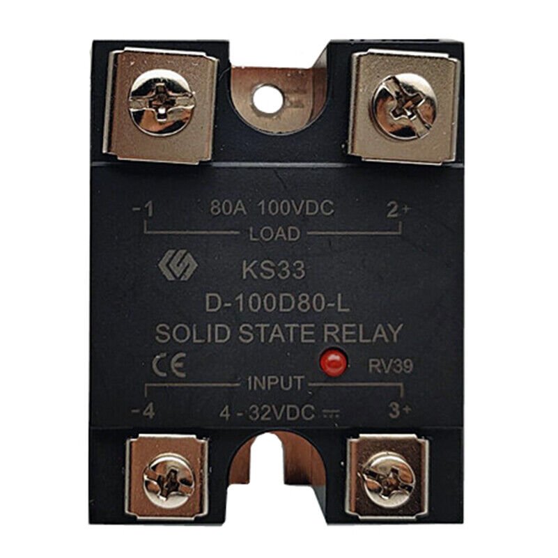 KS33 D-100D80-L 4-32VDC Solid State SSR 100V 80A 4-32 Kontrol  (KS33)