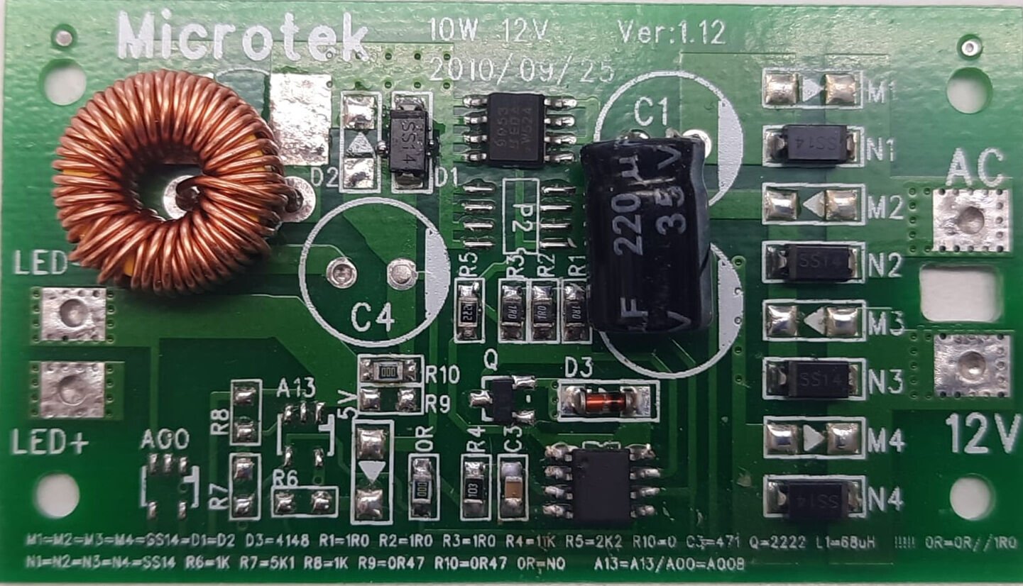12VDC 10Watt Led Driver