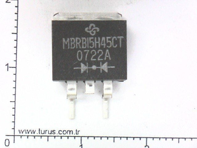 MBRB15H45   15 Amper 45 Volt Dual Schottky  TO-263