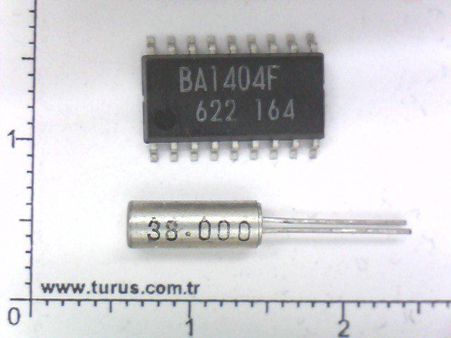 BA1404F (SMD) + 38 KHZ Kristal  (38.000) Hz