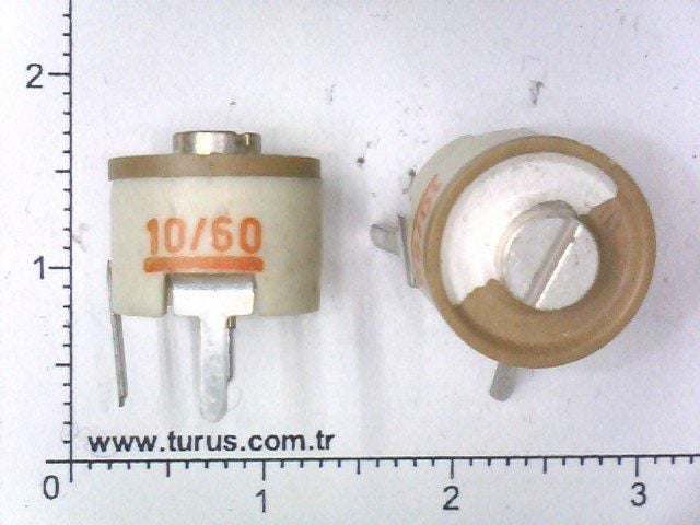 10-60 pF Seramik Trimer Kondansatör