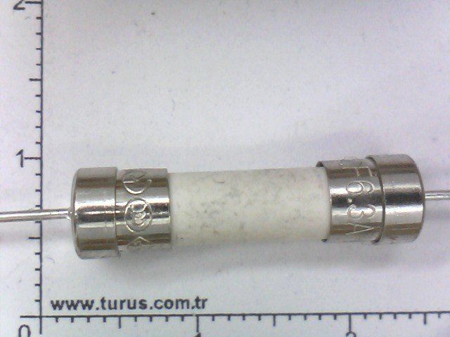 6,3 Amper 250Volt  5X20mm Seramik Tel ayaklı sigorta 0216063MRET1