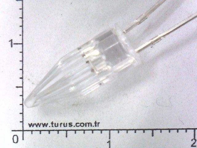 5 mm Kırmızı Mavi Flaşör Led (Yıldız Lens)